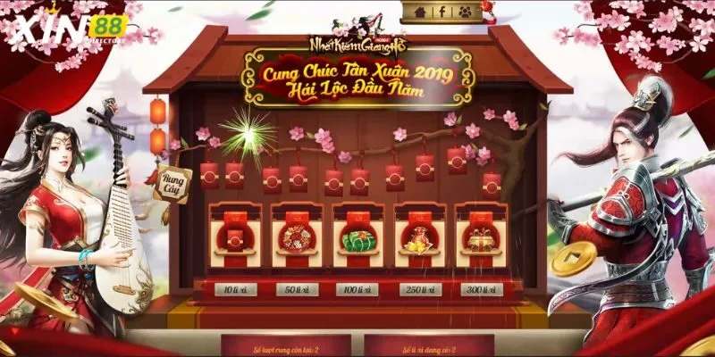 Những phần thưởng hấp dẫn khi chơi Lân Hái Lộc